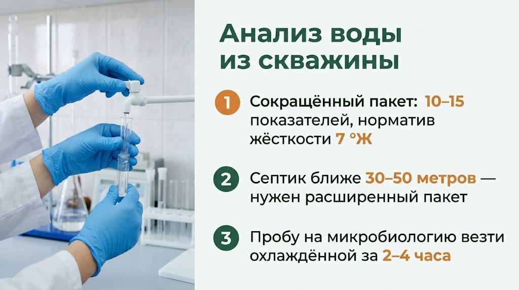 Анализ воды из скважины