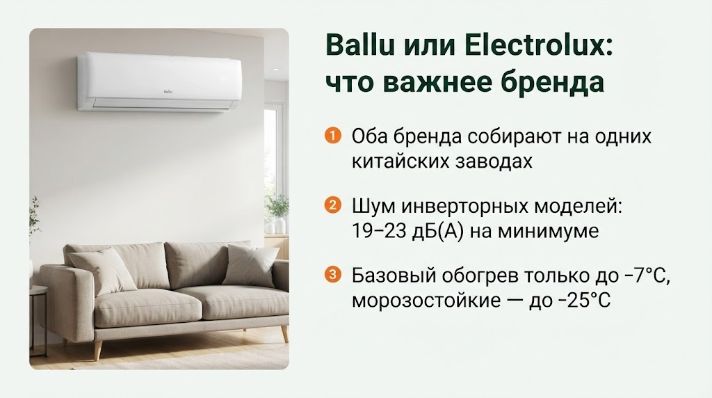 Ballu или Electrolux: что важнее бренда