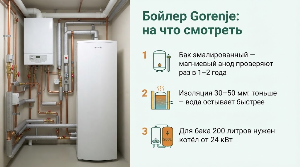 Бойлер Gorenje: на что смотреть