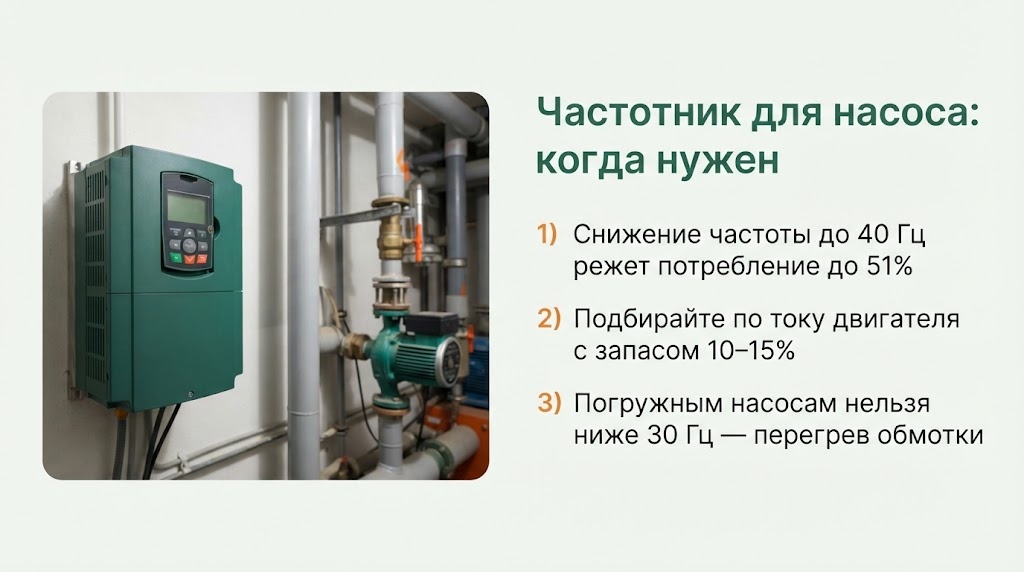 Частотник для насоса: когда нужен