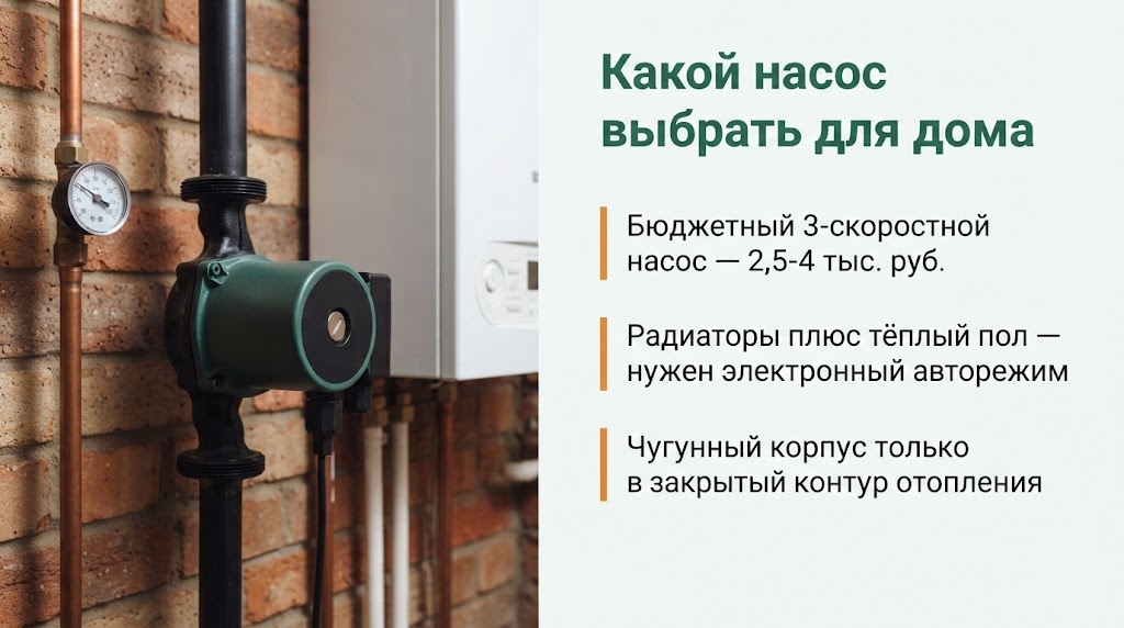 Какой насос выбрать для дома