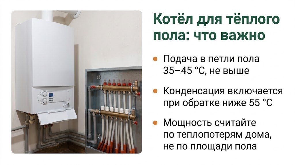 Котёл для тёплого пола: что важно