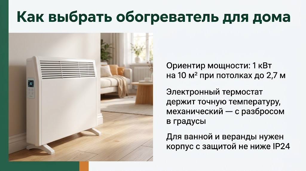 Как выбрать обогреватель для дома