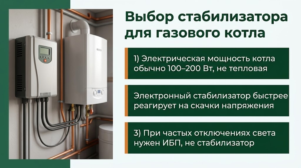 Выбор стабилизатора для газового котла