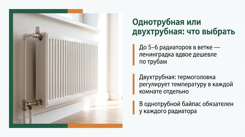 Однотрубная или двухтрубная: что выбрать