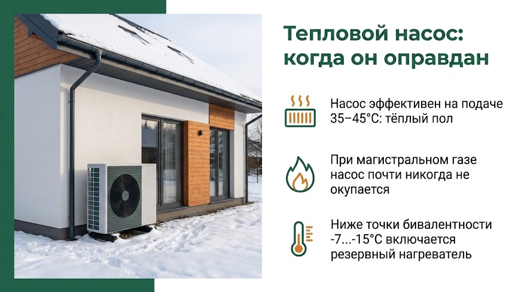 Тепловой насос: когда он оправдан